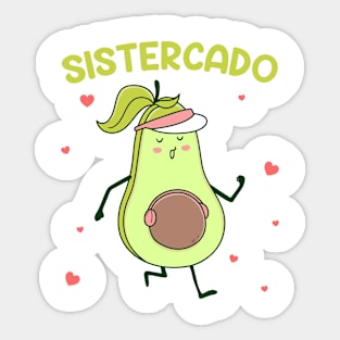 sistercado Pregnancy Announcement Girl Gift For Men Father day Sticker